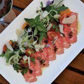 Beef Carpaccio with Wild Arugula Salad  - St. Francis Winery & Vineyards